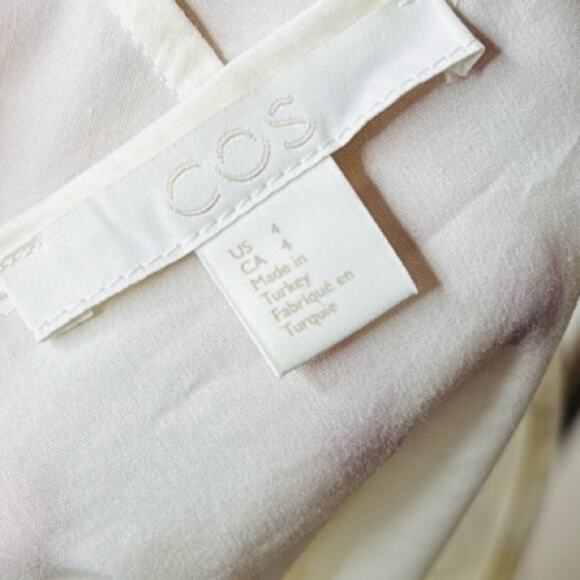 COS White Hidden Button Front Button Down - Picture 5 of 5